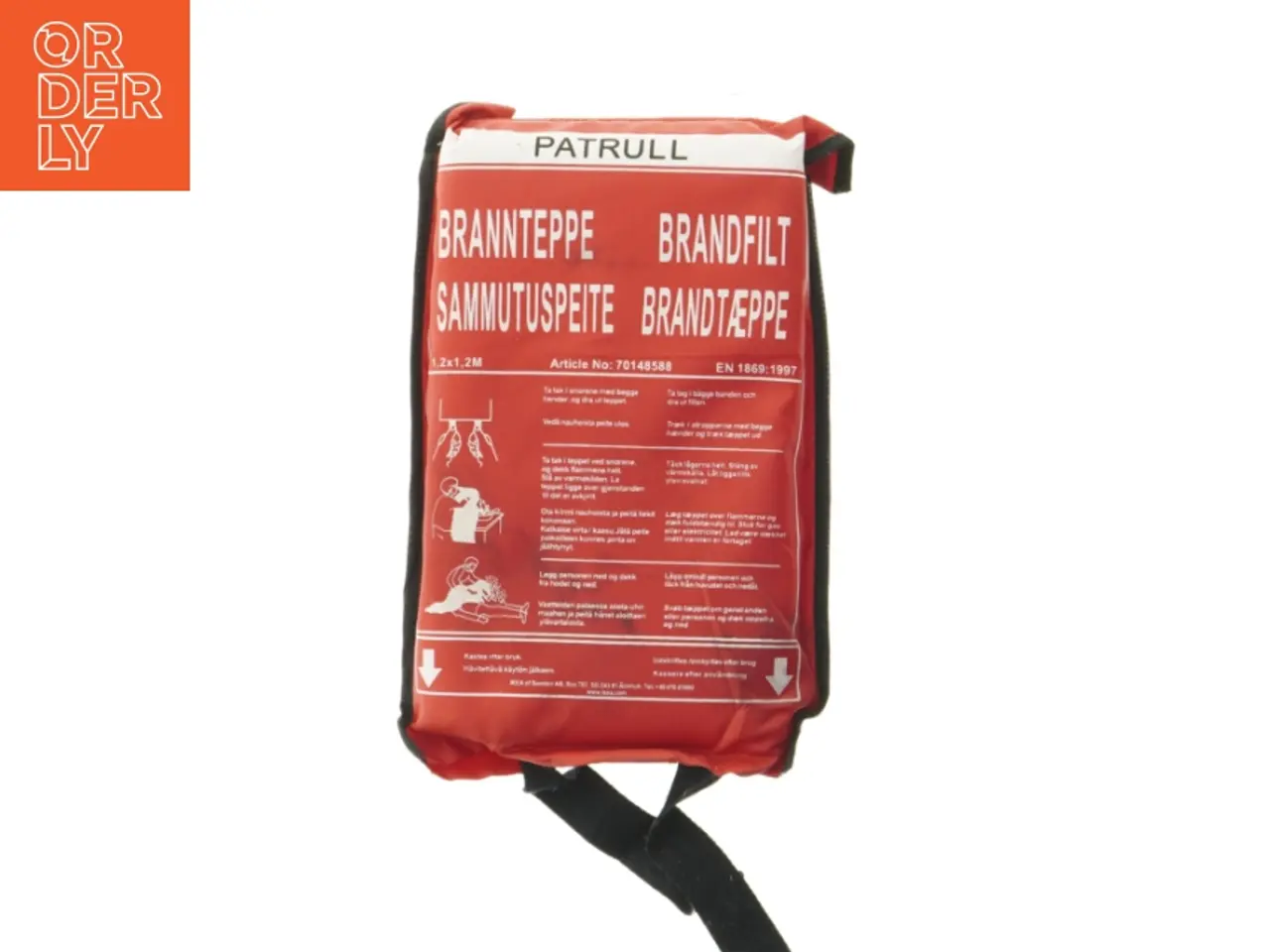 Billede 1 - Brandtæppe fra IKEA (str. 30x18 cm)