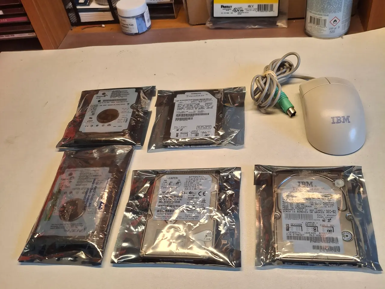 Billede 1 - 4 Stk. Harddisk  40 GB IDE  +  Harddisk 30 GB  mus
