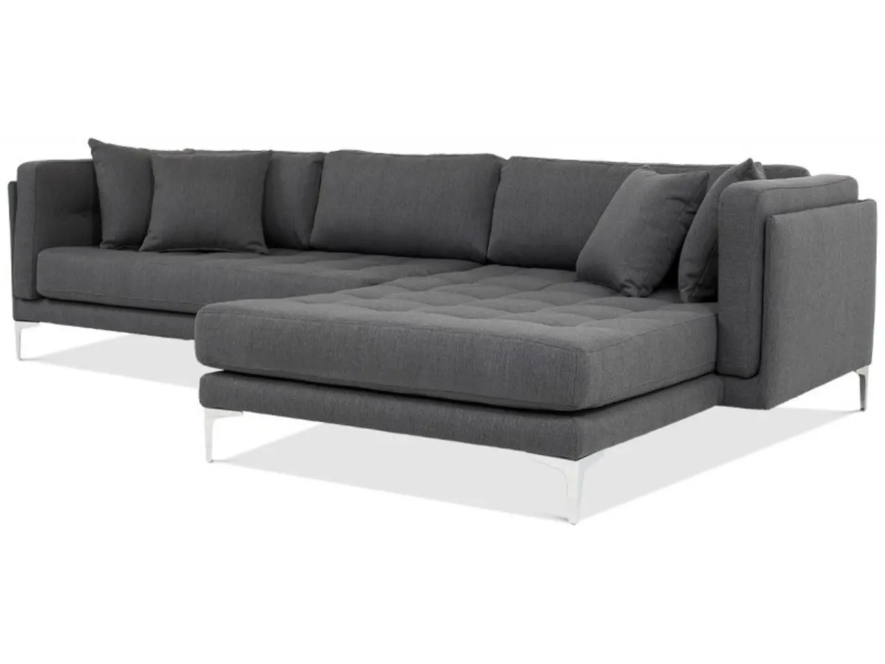 Billede 8 - XL Chaiselong sofa højrevendt - Koksgrå Inari 96