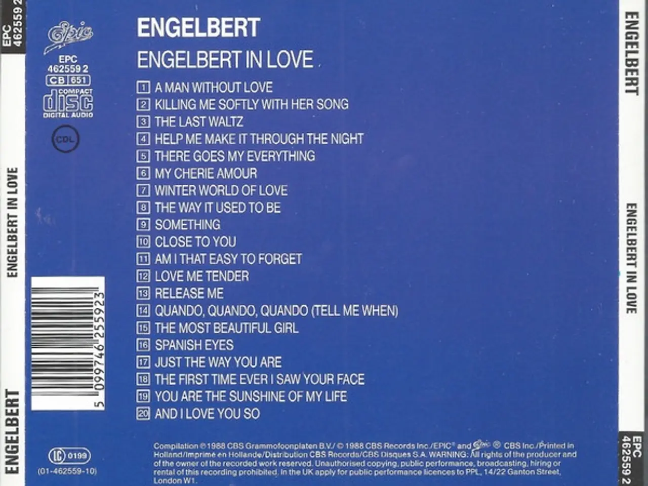 Billede 3 - Engelbert* – Engelbert In Love – CD