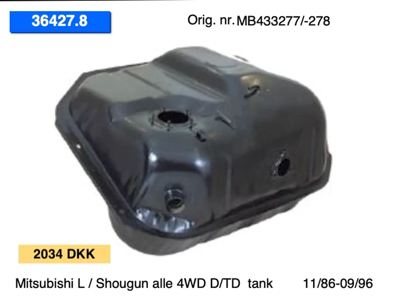 Billede 2 - Mitsubishi L300-Shougun tanke