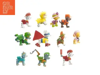 Sæt af 11 figurer fra Paw Patrol (str. 11 stk 5,5 cm)