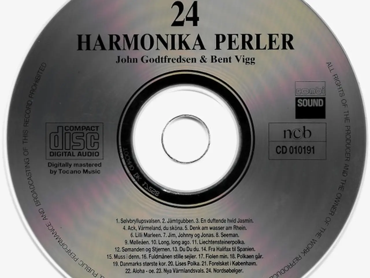 Billede 3 - John Godtfredsen &… – 24 Harmonika Perler – CD