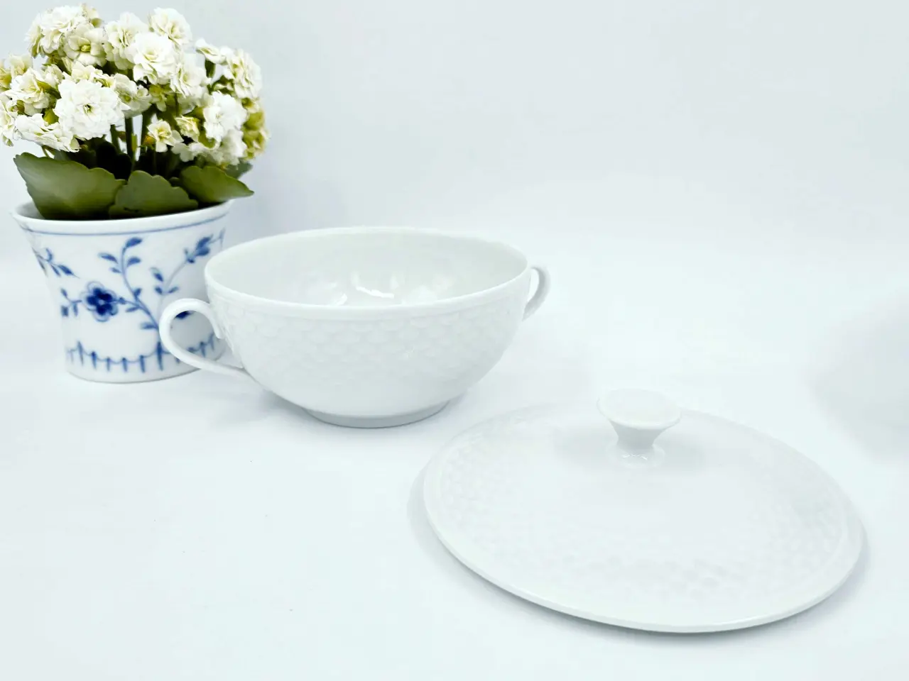Billede 7 - Hvid Elegance Bouillonkop Porcelæn 
