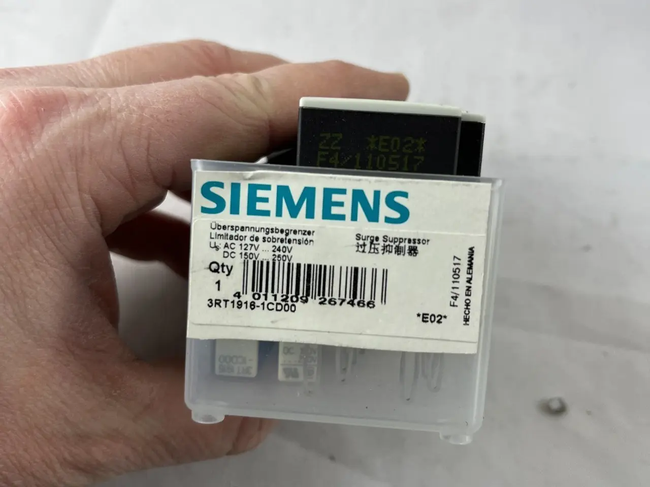 Billede 4 - 10x Siemens 3RT1916-1CD00 Surge Suppressor RC V AC