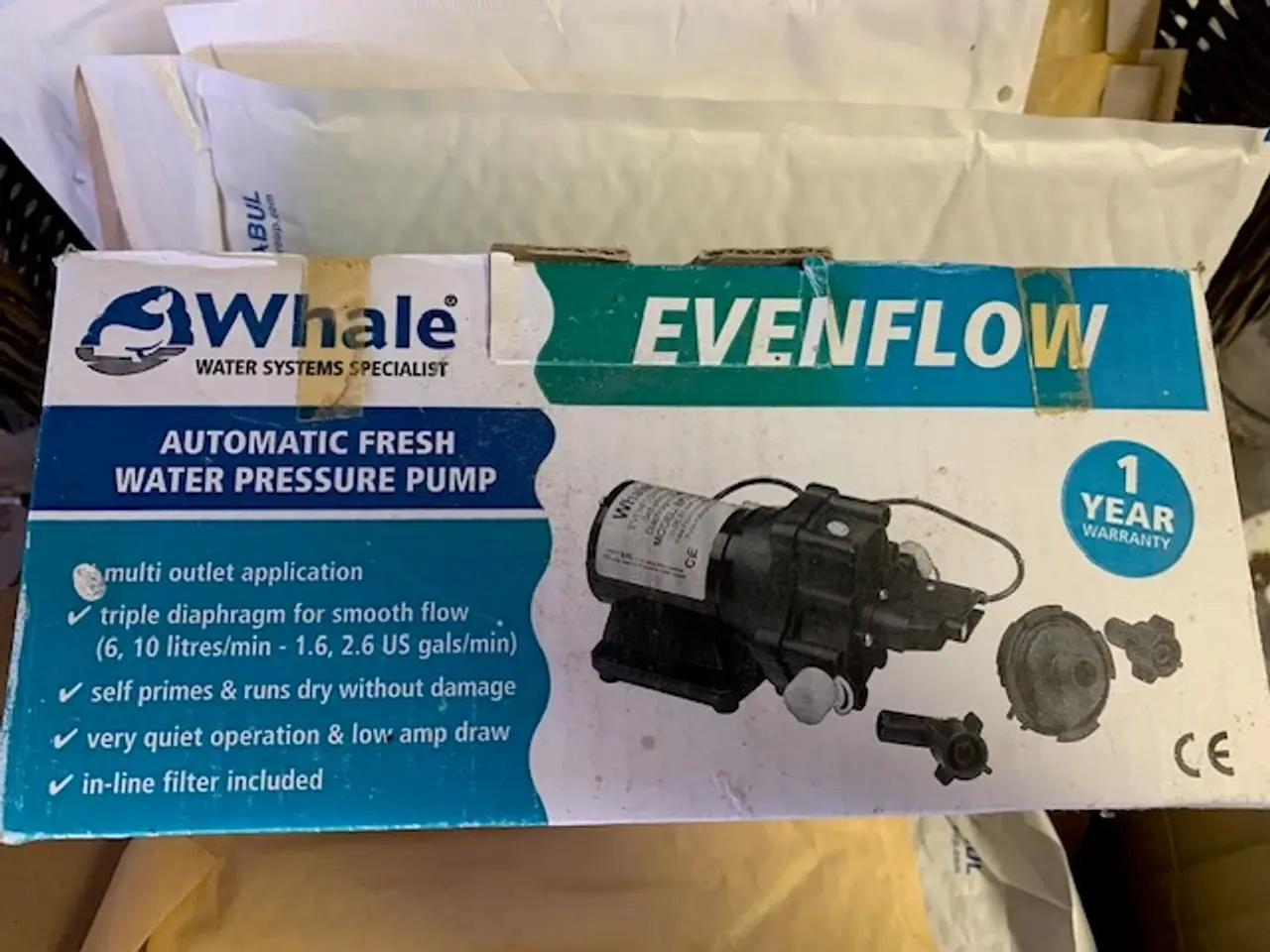 Billede 2 - Whale Evenflow trykvandspumpe, ferskvand,EF2.1024
