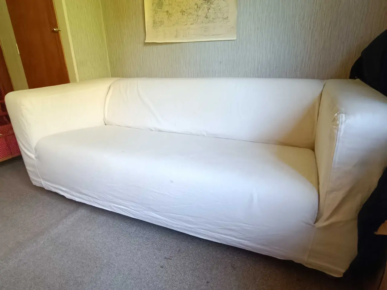 Billede 1 - Hvid stof sofa