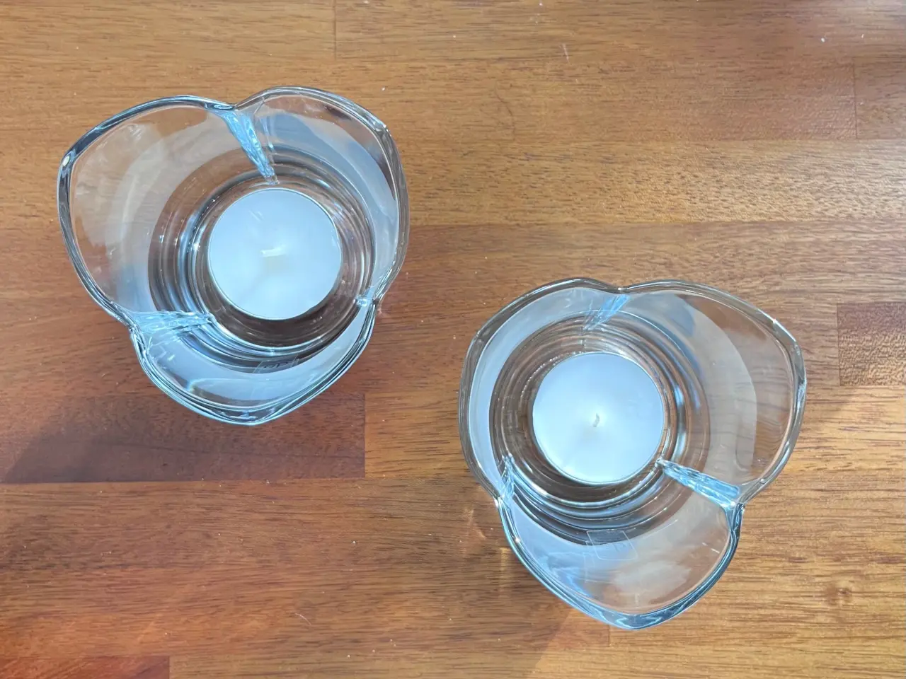 Billede 3 - 2 fine glas fyrfadsstager fra Erik Bagger