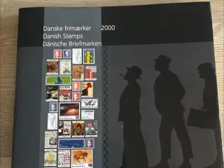 Bog år 2000 med danske frimærker
