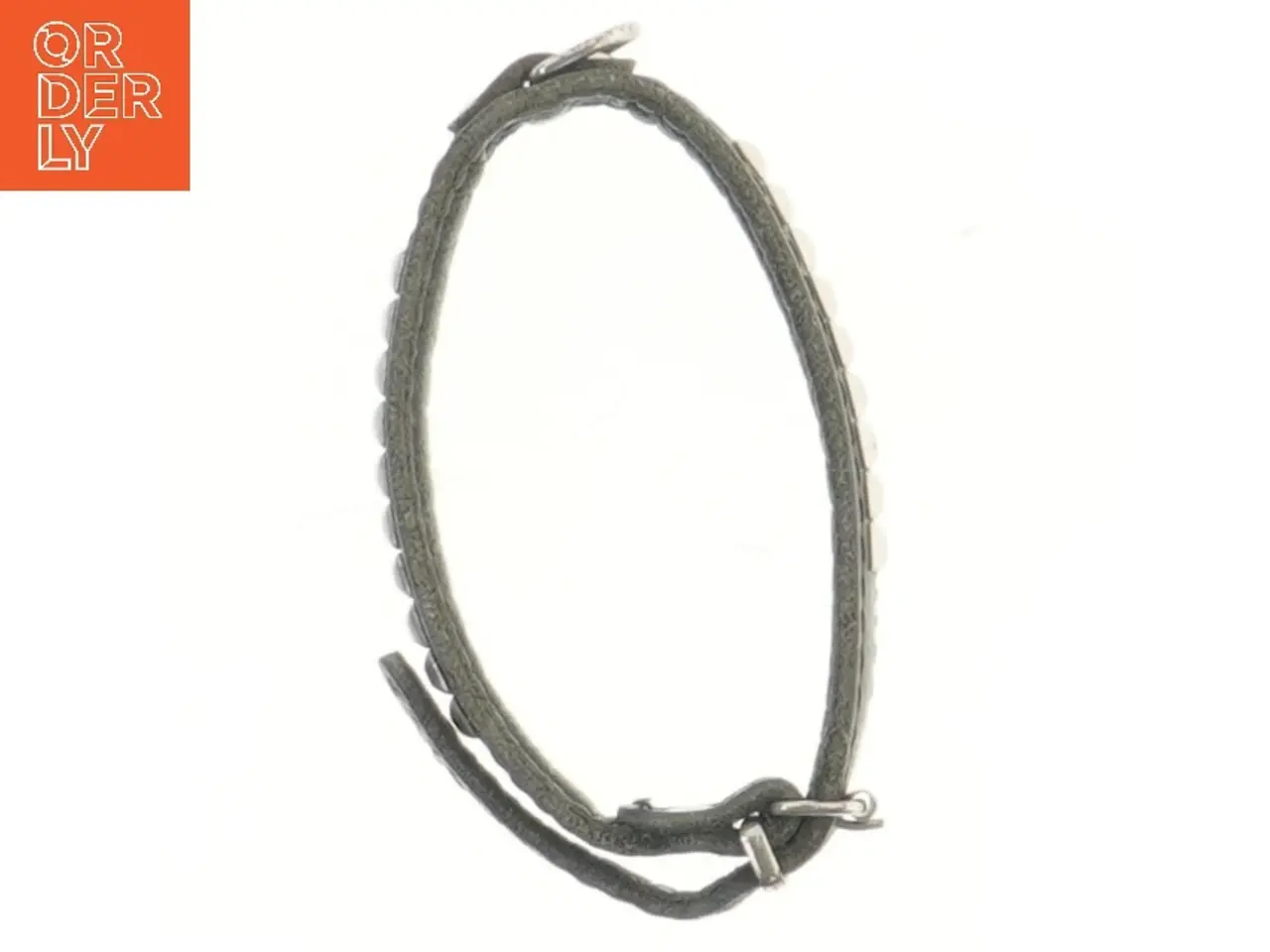 Billede 2 - Hundehalsbånd til hvalp eller lille hund med nitter (str. 11,5 cm)