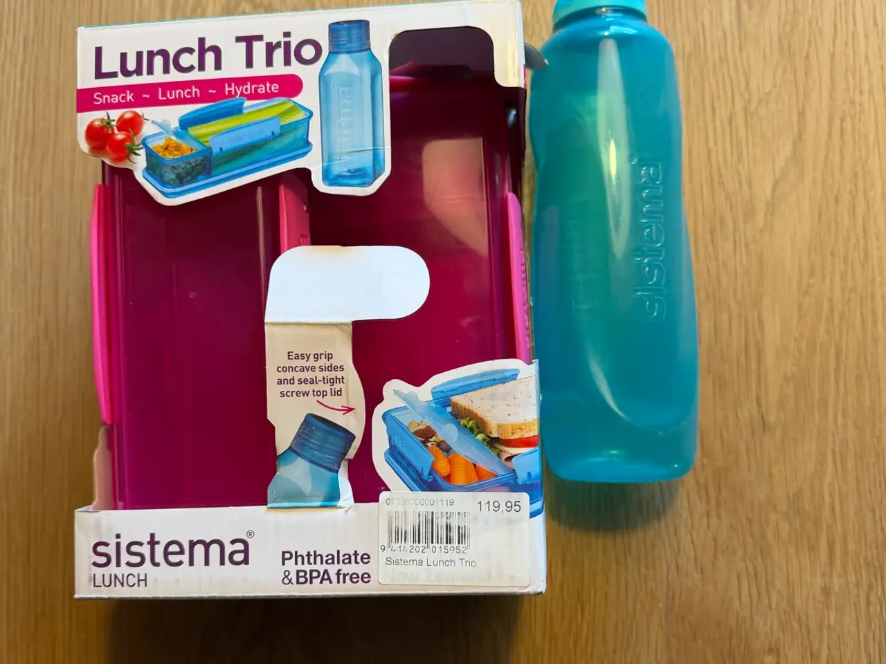 Billede 3 - Sistema 2 madkasser og drikke dunk.  50kr 