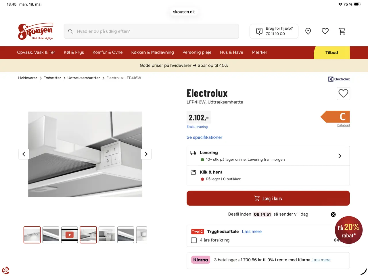 Billede 5 - Electrolux emhætte 
