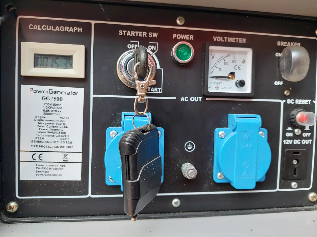 Billede 2 - Generator 230V 6,5KW Linær Strøm