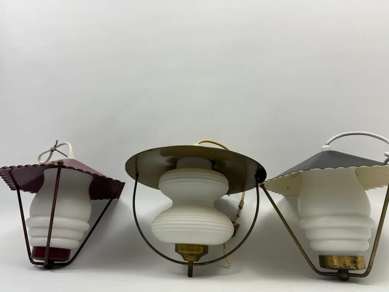 Billede 15 - Vintage opalglas pendler 