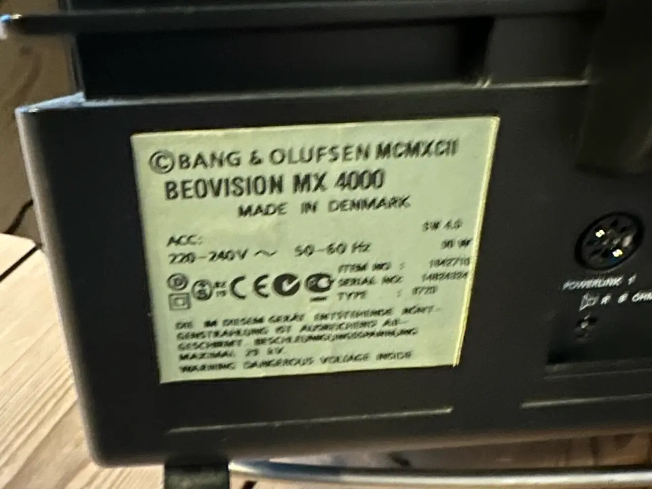 Billede 4 - Bang & Olufsen BeoVision MX 4000