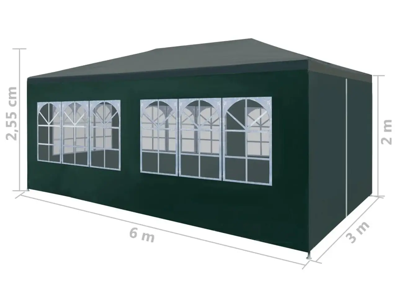 Billede 8 - Festtelt 3 x 6 m - grøn