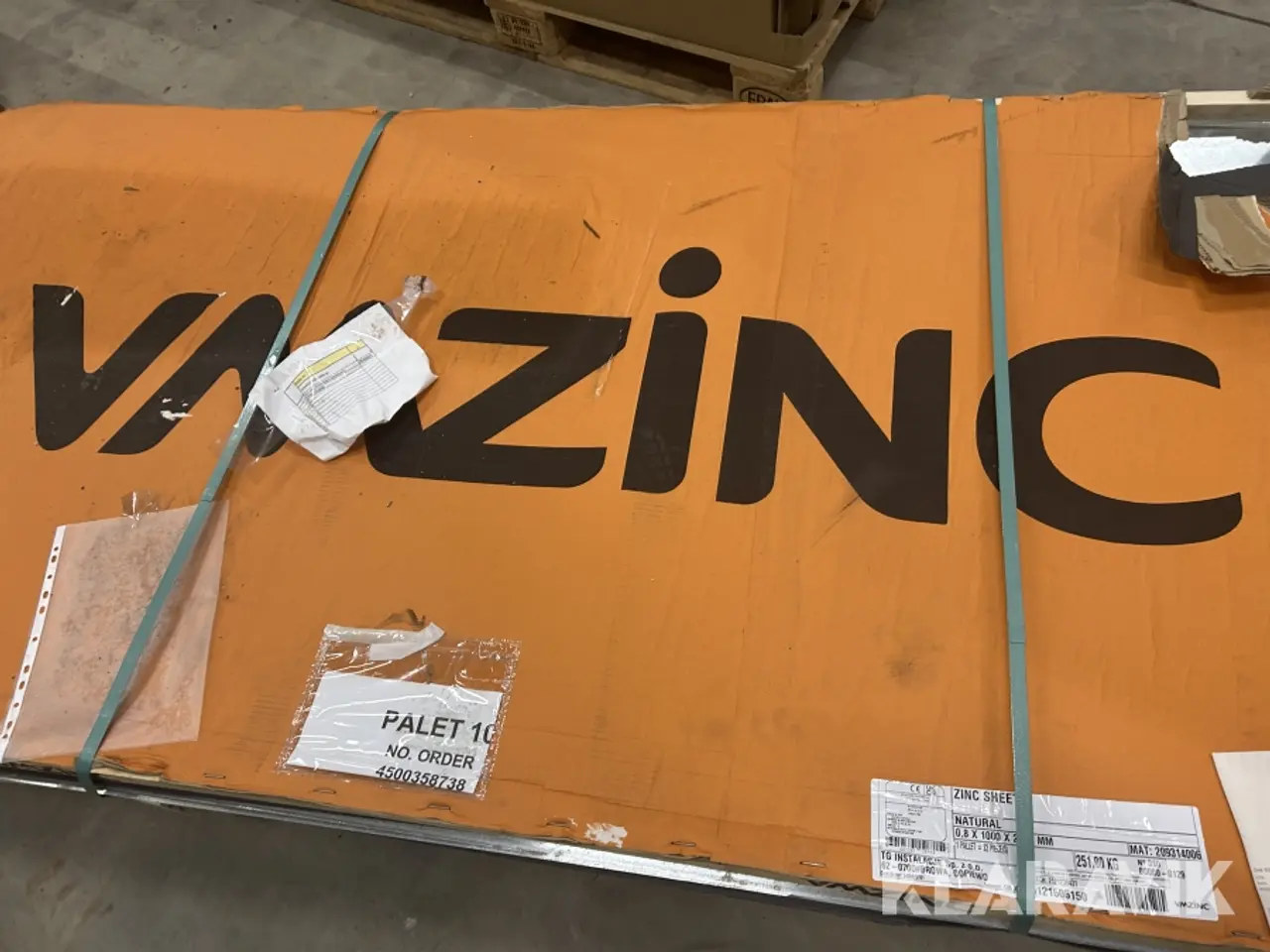 Billede 3 - Zinkplader VMZINC Natural 22 Styk