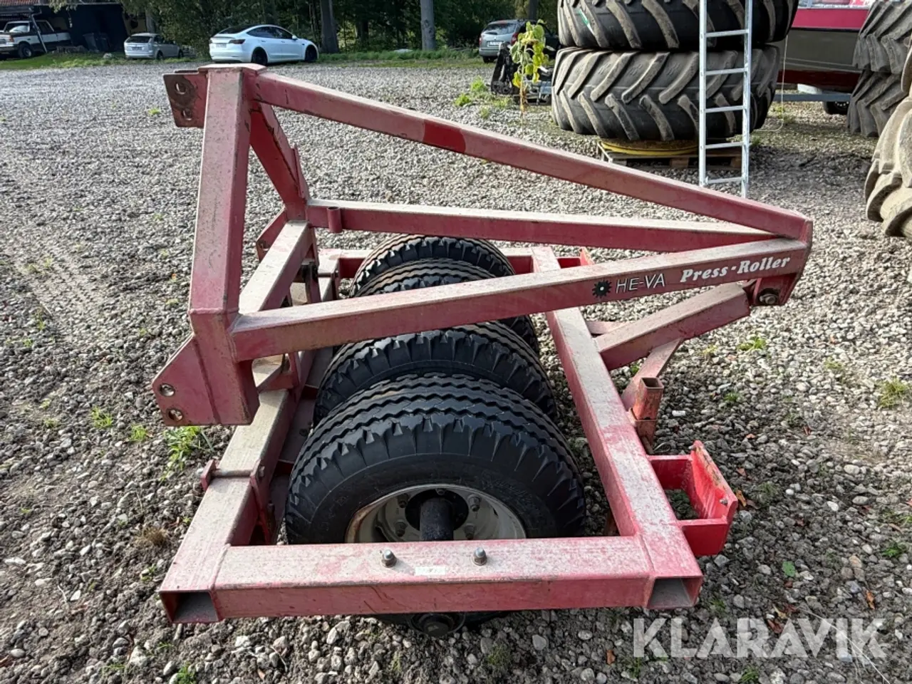Billede 4 - Frontpakker HE-VA Press-roller 150 Med 4 gummihjul