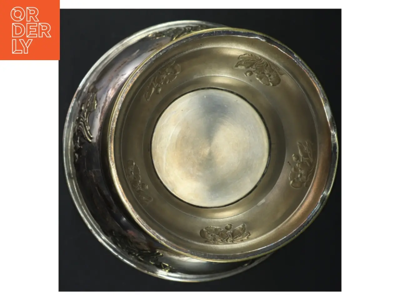 Billede 4 - Dekorativ sølvpletskål (str. H. 24 cm. 26 cm)