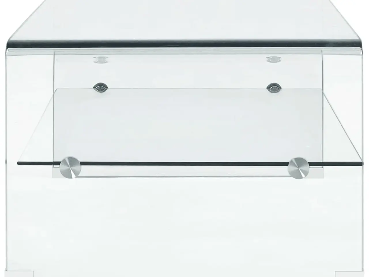 Billede 4 - Sofabord 98 x 45 x 31 cm hærdet glas transparent