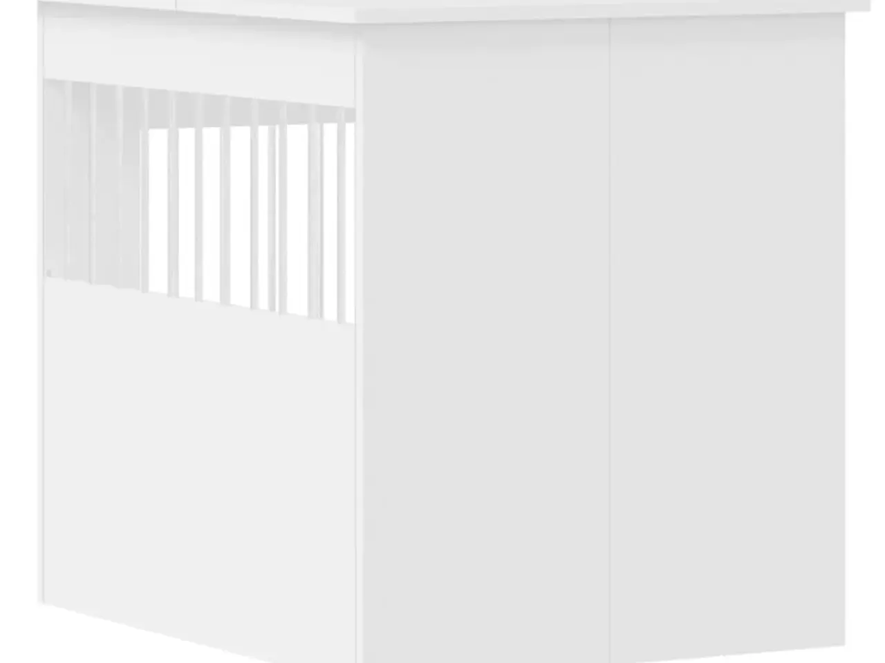 Billede 9 - Hundebur 64,5x80x71 cm konstrueret træ hvid