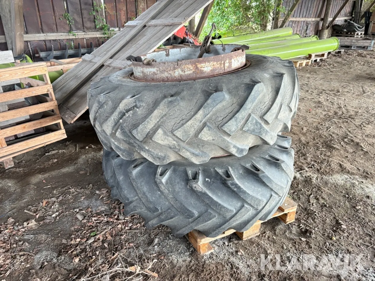 Billede 1 - Traktorhjul Continental Tractor 16.9-30 6PR med fælg 2 styk