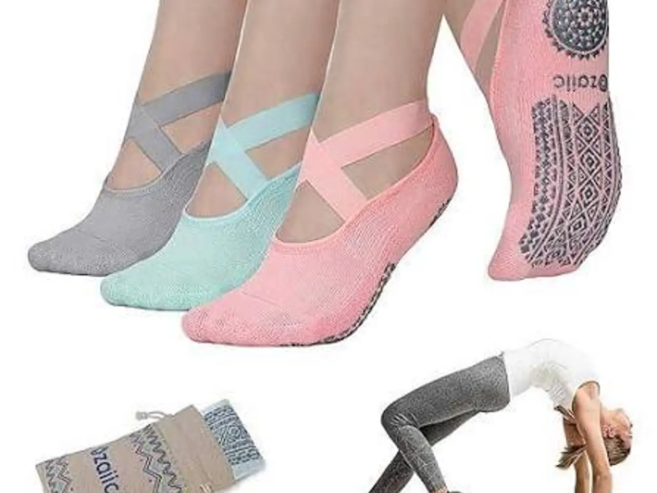 Billede 12 - Yoga/Pilates balerina socks