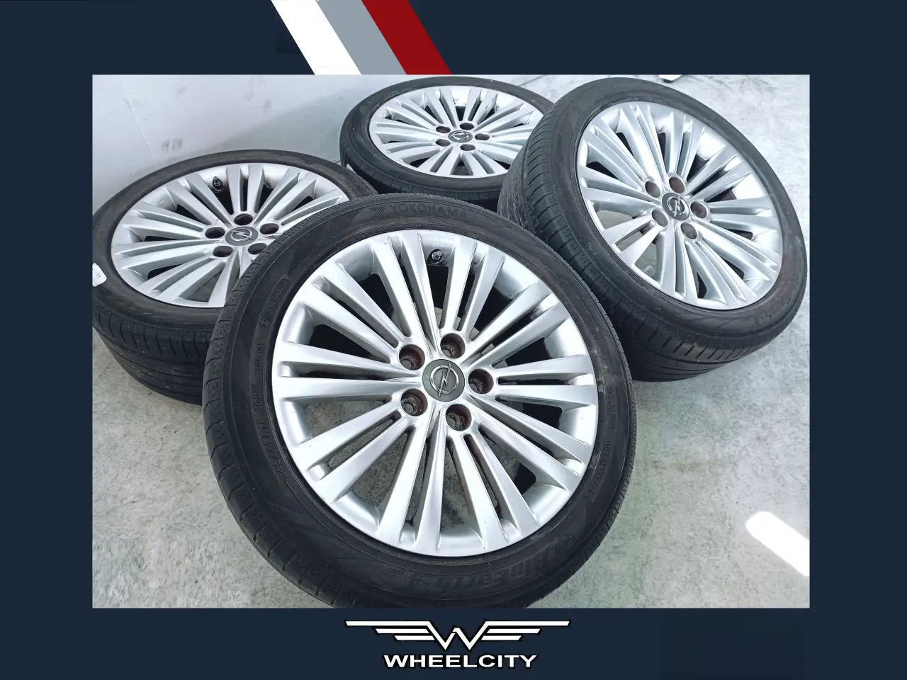 Billede 1 - 5x120 18" ET42 nav 67,1ø Opel sommersæt inkl.TPMS