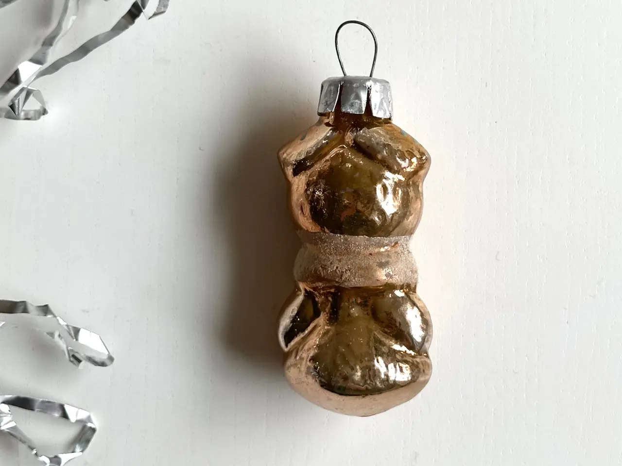 Billede 4 - Vintage ornament, gylden snepige