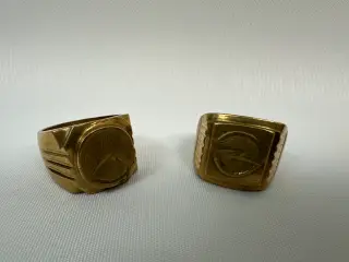 2 stk. messing ringe
