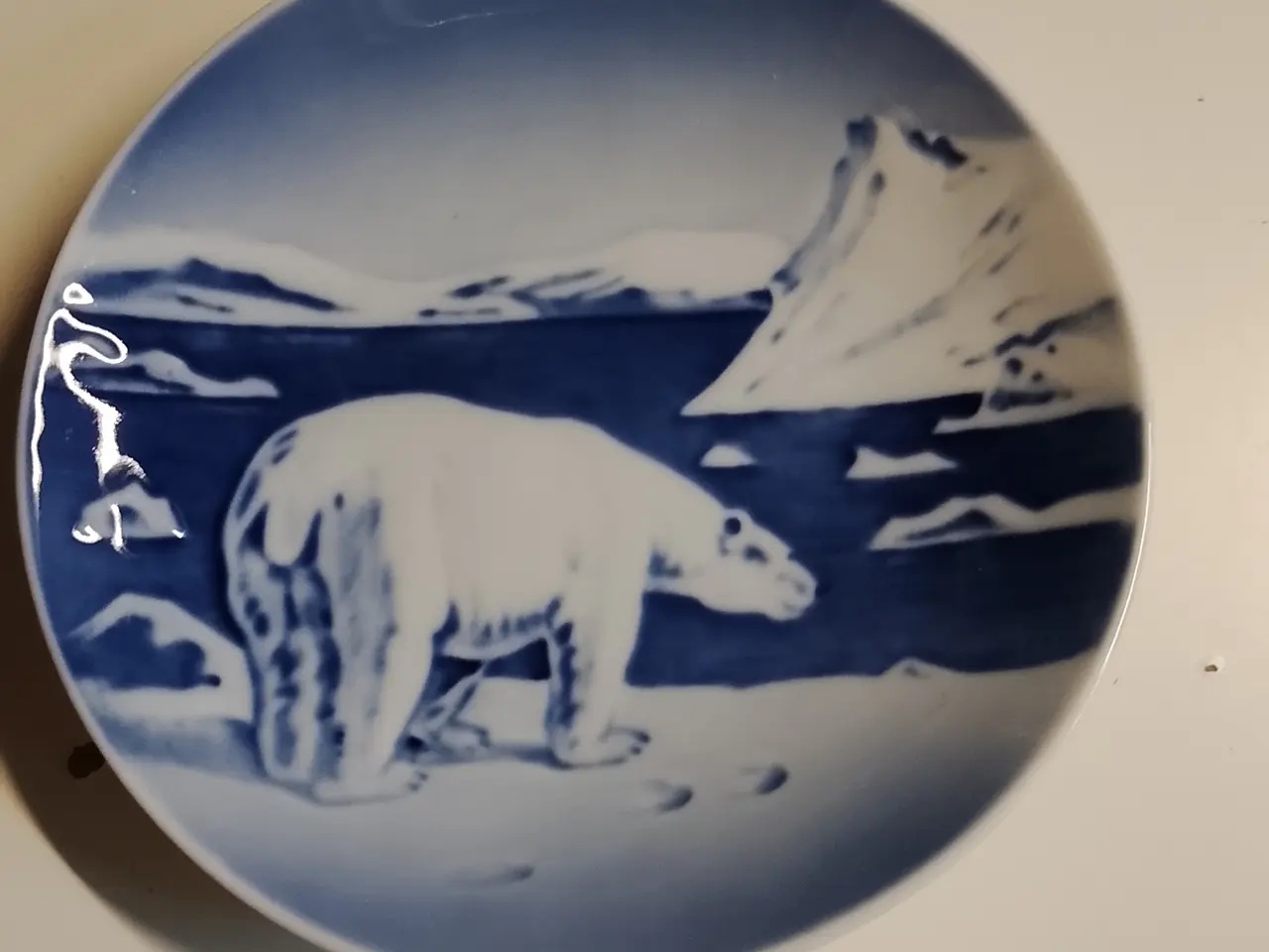 Billede 1 - Royal copenhagen platte Isbjørn