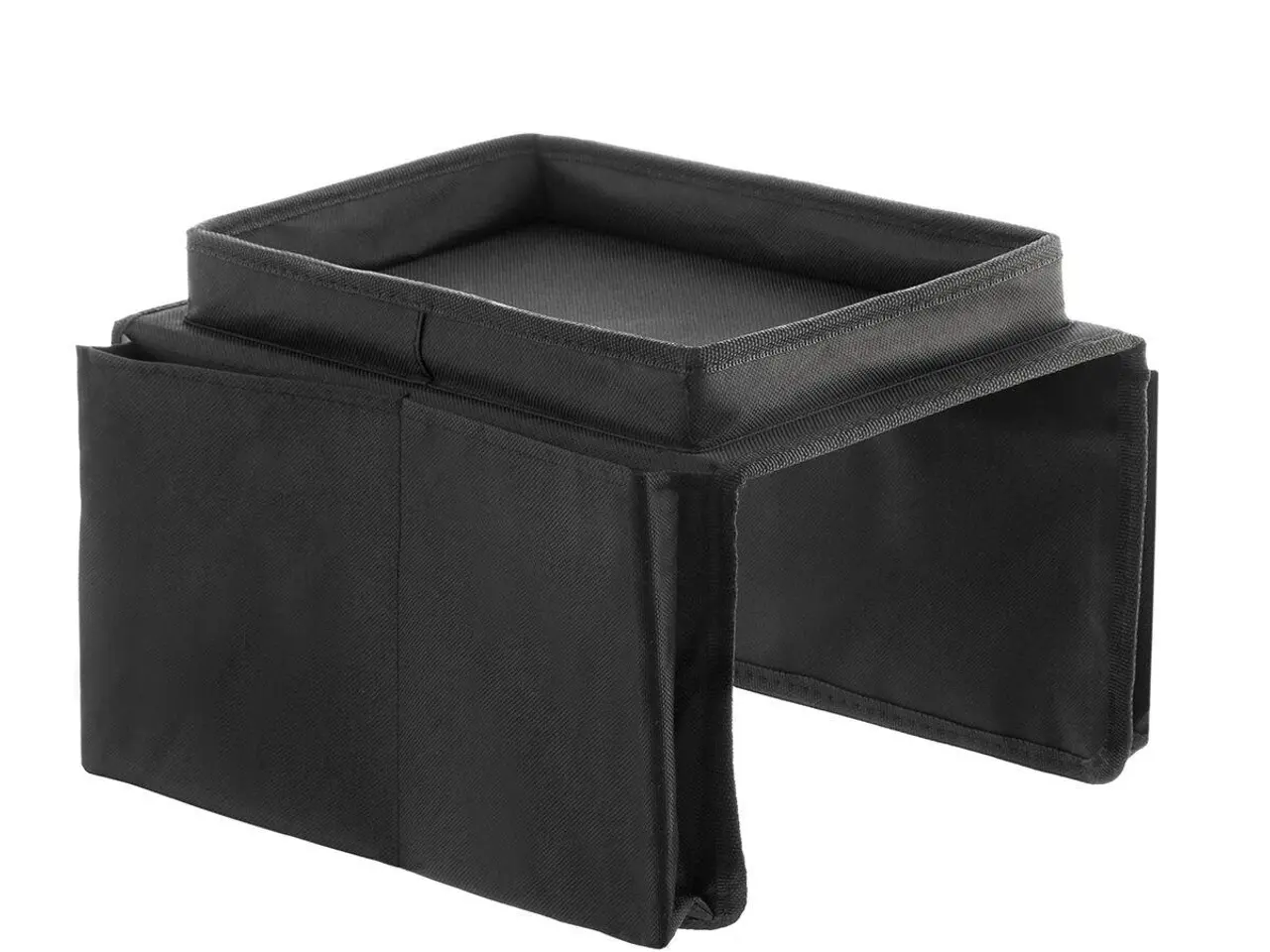 Billede 6 - Bakke til sofa med organizer - sort,