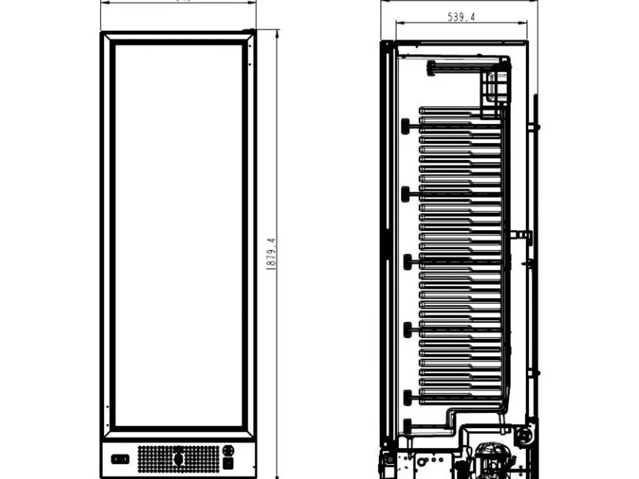 Billede 2 - Displayfryseskab 382 L – hvid
