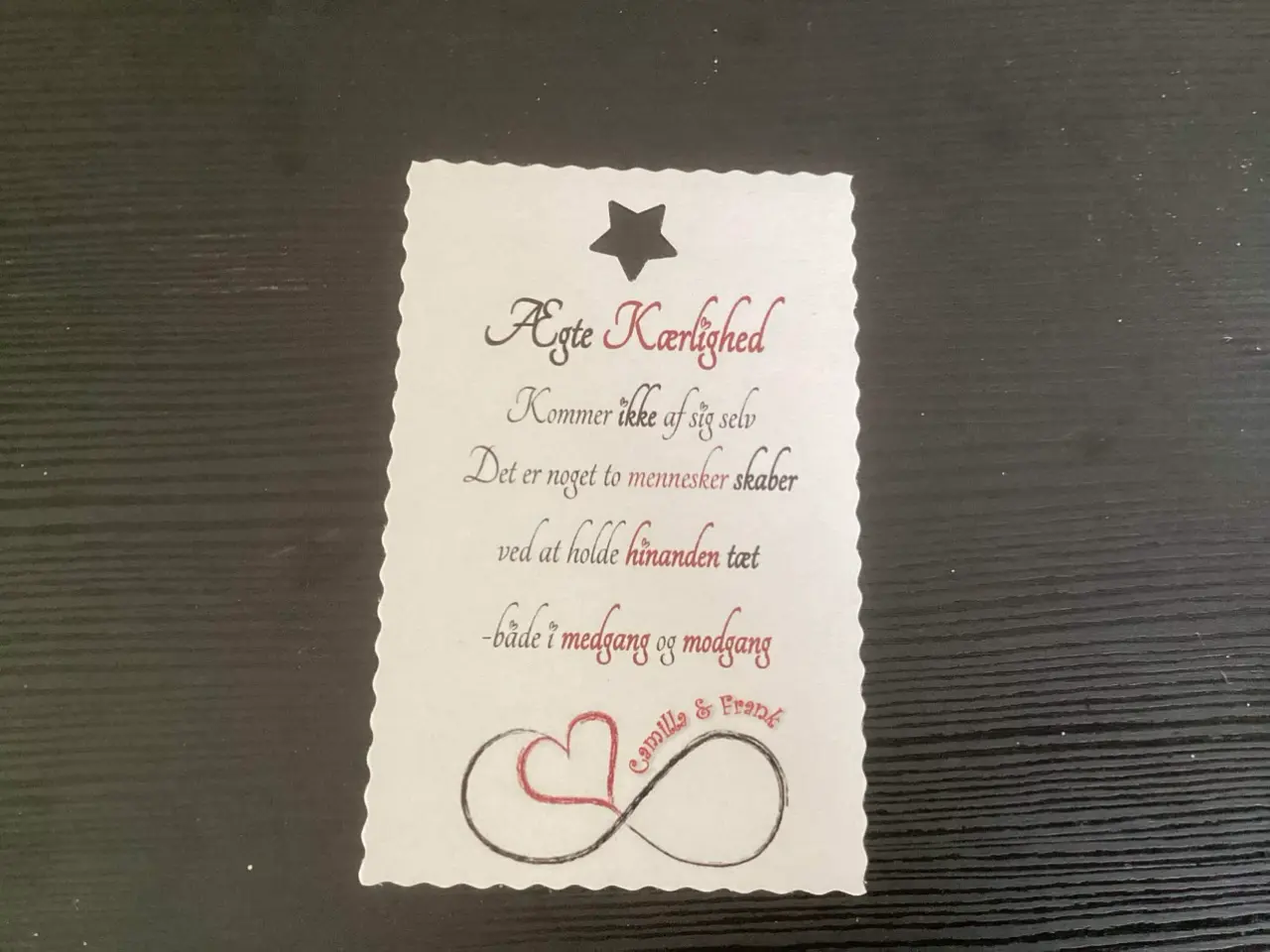 Billede 9 - Personlige labels med navne og dato til bryllup