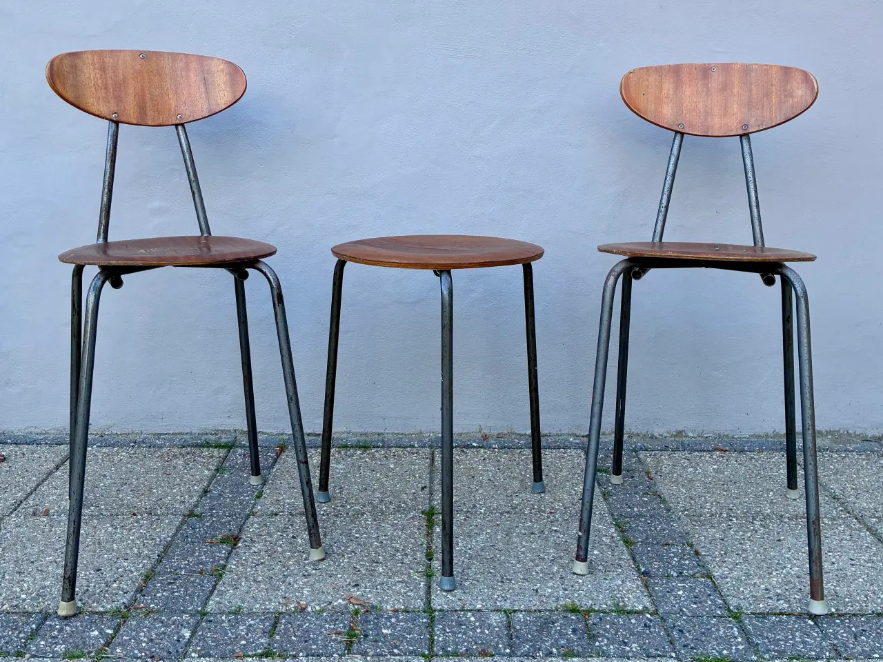 Billede 2 - RESERVERET 1960’er teak sæt 2 stole og bord.
