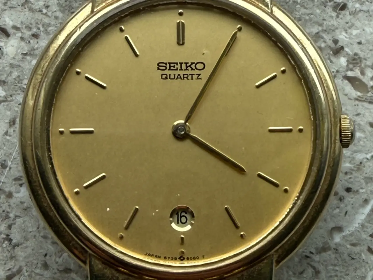 Billede 4 - Fint Seiko Quartz vintage guldur.