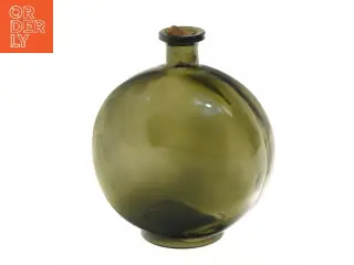 Rund glasflaske med prop (str. 17,5 cm)