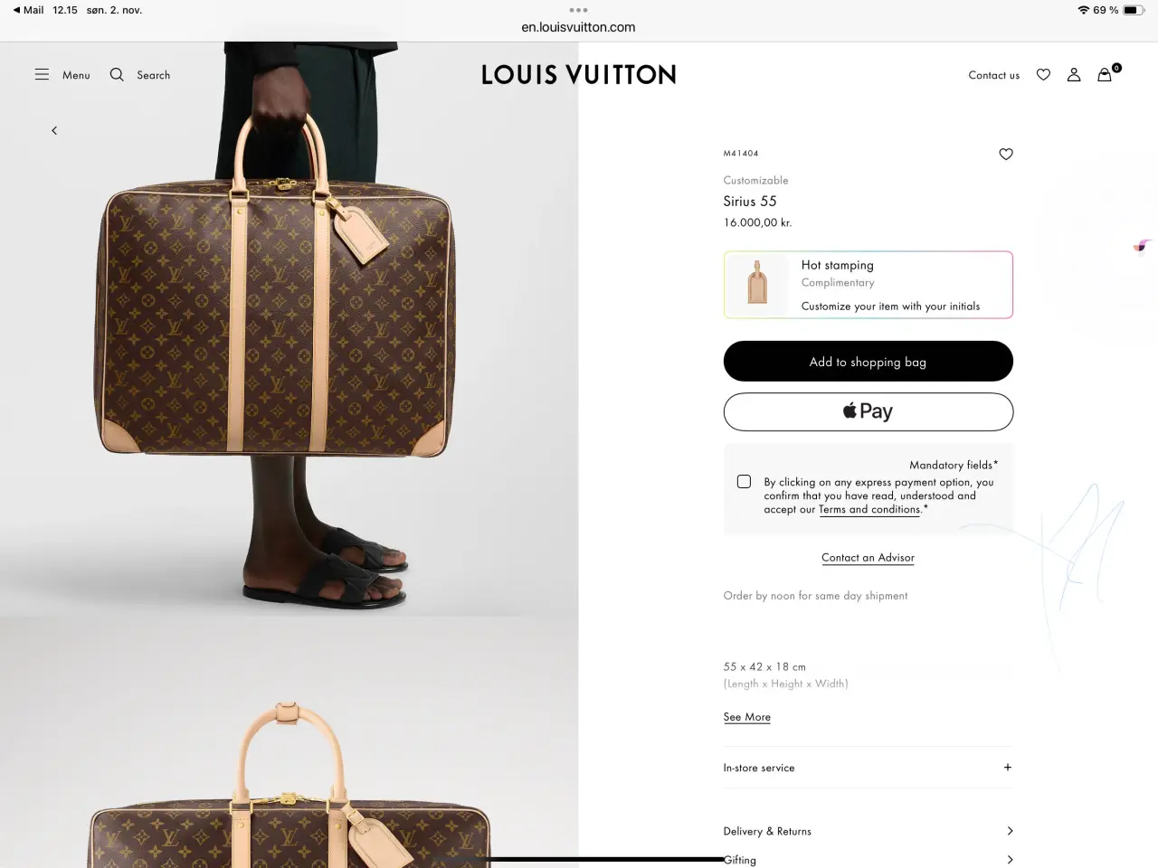 Billede 6 - Louis Vuitton Sirius 45 rejsetaske/Kuffert.