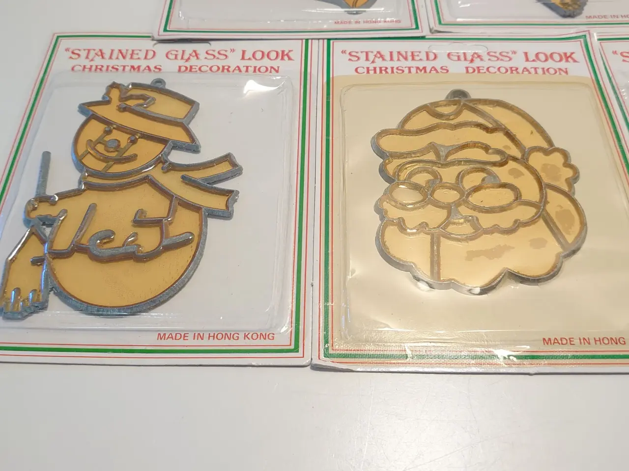 Billede 3 - 7 stk vintage blyglas figurer til ophæng