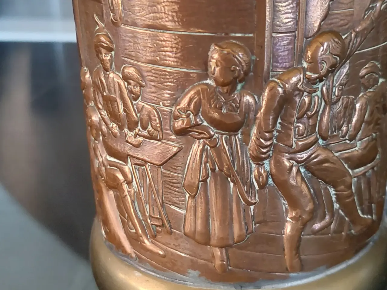Billede 5 - Bronze/kobber gammel ølkrus