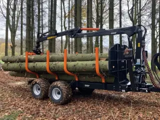 BMF 8T2 skovvogn med 6,5 m kran