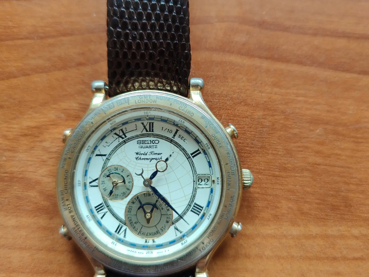 Billede 1 - Seiko Quartz, World Timer Cronograph