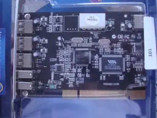 PCI kort m3 usb og 2 firewire porte