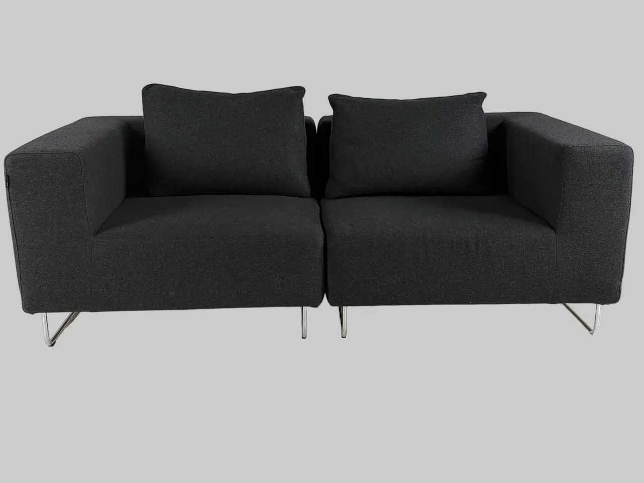 Billede 3 - Softline Ohio Sofa – Sort/Krom Stel