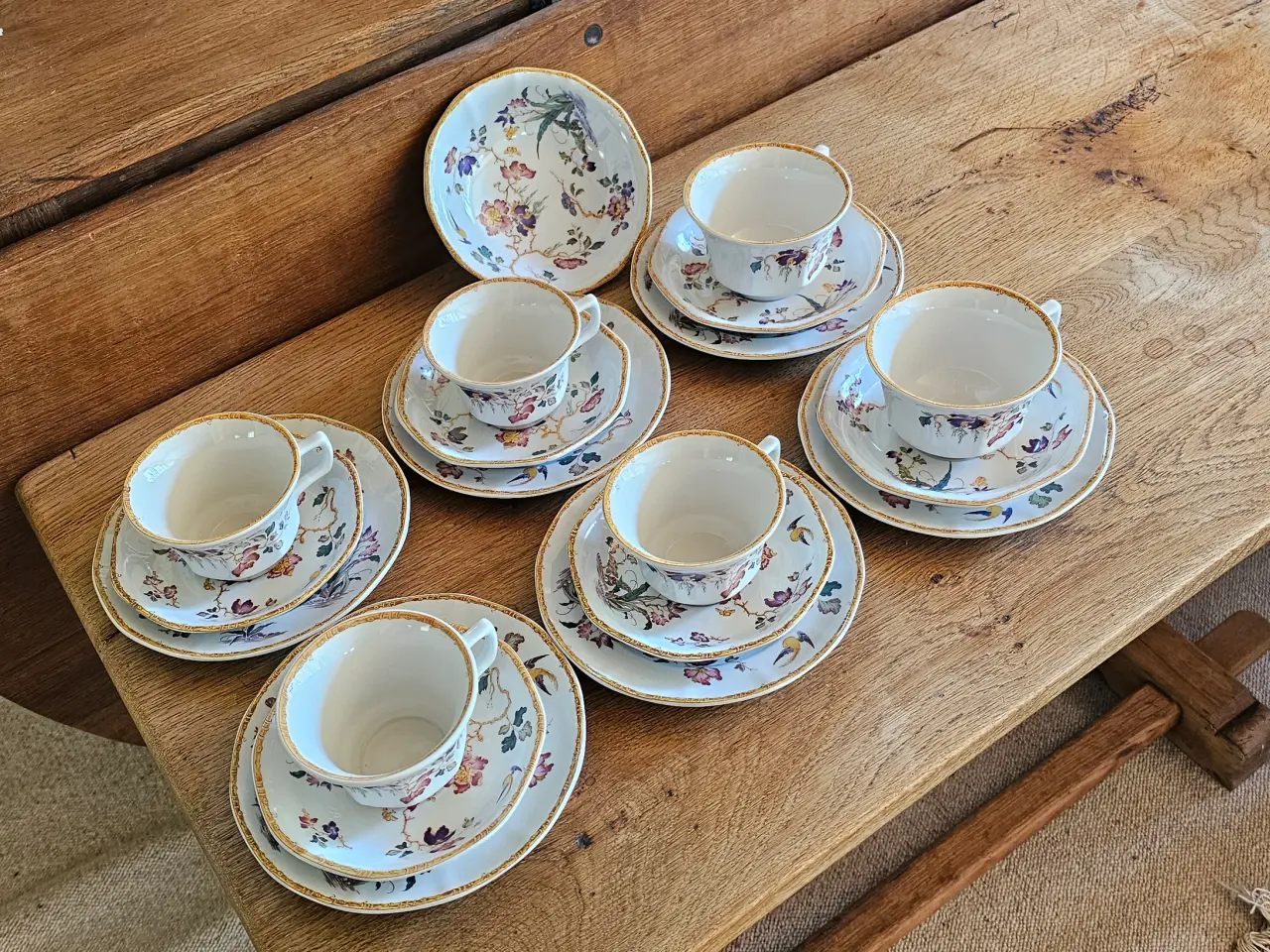 Billede 1 - Wedgwood Devon Rose engelsk stel