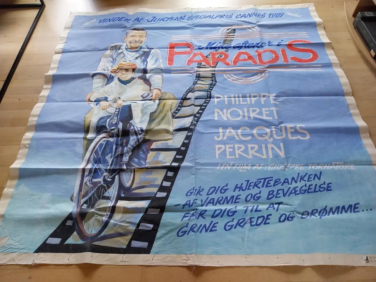 Billede 6 - Sjælden  lærredsplakat til Mine aftener i Paradis