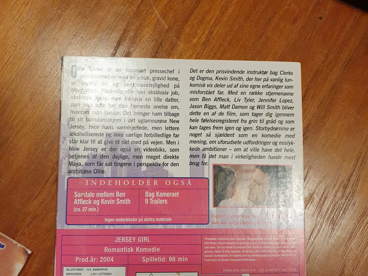 Billede 2 - Storbydrømne ( Jersey Girl ) DVD