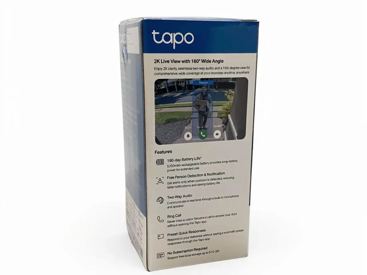 Billede 2 - TP-Link Tapo D205 smart dørklokke med kamera
