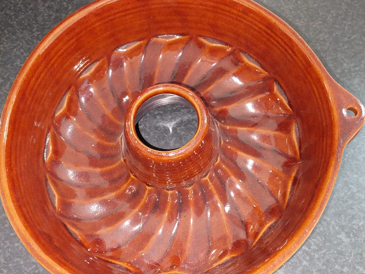 Billede 4 - Keramisk randform - glaseret.
