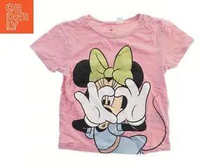 Kortærmet T-shirt med Minnie Mouse motiv fra H&M (str. 110)